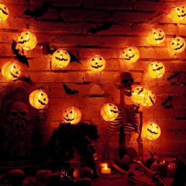 Halloween Pumpkin String Lights – Indoor/Outdoor Garden – Festive Party Lamp