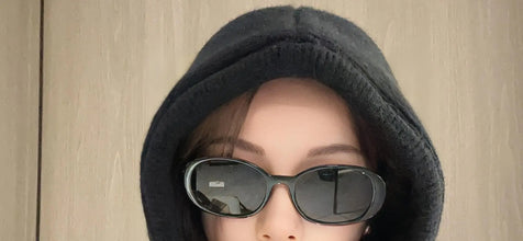 Knitted Hooded Balaclava Hat – Women’s Winter Neck Collar – Outdoor Drawstring Beanie