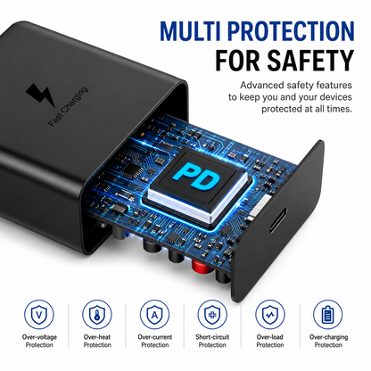25W USB-C Charger + Cable — 2 Pack