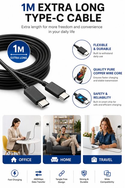 25W USB-C Charger + Cable — 2 Pack