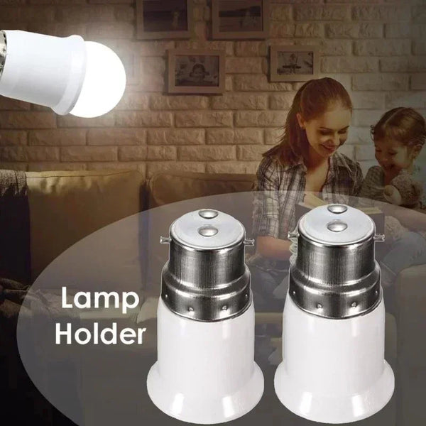 B22 to E27 Lamp Adapter – LED Bulb Socket Converter – Easy Base Conversion