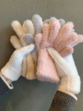 Women’s Mink Velvet Gloves – Plush Warm Five-Finger – Outdoor Cycling Cold-Proof
