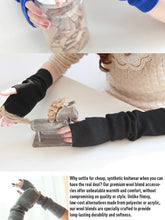 Women’s Long Knitted Fingerless Gloves – Y2K Thermal Arm Warmers 40–60 cm