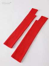 Women’s Long Knitted Fingerless Gloves – Y2K Thermal Arm Warmers 40–60 cm