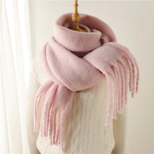 Winter Cashmere Scarf – Unisex Thick Pashmina Wrap – Soft Long Blanket Shawl