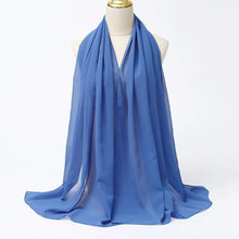 Muslim Chiffon Hijab Scarf Women Long Solid Color Head Wrap For Women Hijabs Scarves Ladies Muslim Veil Jersey Hijabs
