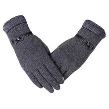 Women’s Vintage Bow-Knot Gloves – Touchscreen Driving Mittens – Warm Windproof