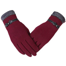 Women’s Vintage Bow-Knot Gloves – Touchscreen Driving Mittens – Warm Windproof