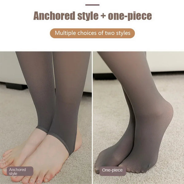 Women’s High-Waist Thermal Leggings – Fleece-Lined Slim Fit – Winter Warm