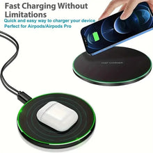 30W Wireless Charger Pad – Fast Induction Charging for iPhone, Samsung & More