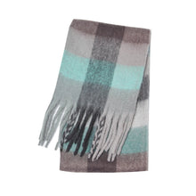 Women’s Cashmere Winter Scarf – Thick Warm Pashmina Shawl – Soft Rainbow Tassel Wrap