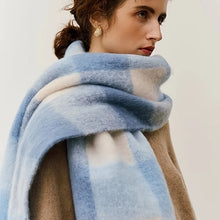Women’s Cashmere Winter Scarf – Thick Warm Pashmina Shawl – Soft Rainbow Tassel Wrap