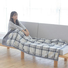 Double-Layer Tartan Plaid Scarf – Women’s Winter Blanket Shawl – Elegant Warm Wrap