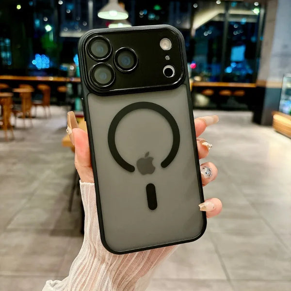Magnetic Matte Translucent Armor Shockproof Case For iPhone 17 Air /17 Pro/17 Pro Max Magsafe Wireless Charge Cover