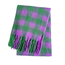 Women’s Cashmere Winter Scarf – Thick Warm Pashmina Shawl – Soft Rainbow Tassel Wrap