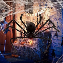 30cm/50cm/75cm/90cm/125cm/150cm/200cm Halloween Giant Black Spider Decoration Haunted House Prop Indoor Outdoor Decor