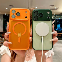 Magnetic Matte Translucent Armor Shockproof Case For iPhone 17 Air /17 Pro/17 Pro Max Magsafe Wireless Charge Cover