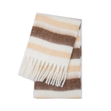 Women’s Cashmere Winter Scarf – Thick Warm Pashmina Shawl – Soft Rainbow Tassel Wrap