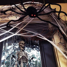 30cm/50cm/75cm/90cm/125cm/150cm/200cm Halloween Giant Black Spider Decoration Haunted House Prop Indoor Outdoor Decor