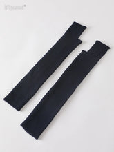 Women’s Long Knitted Fingerless Gloves – Y2K Thermal Arm Warmers 40–60 cm
