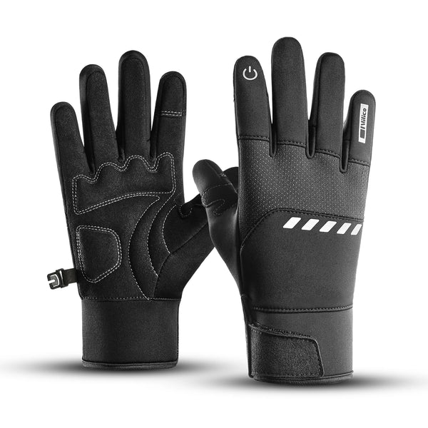 Men’s Waterproof Cycling Gloves – Thermal Fleece – Touchscreen Outdoor Winter Sport