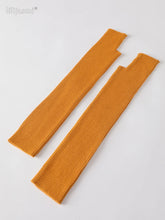 Women’s Long Knitted Fingerless Gloves – Y2K Thermal Arm Warmers 40–60 cm