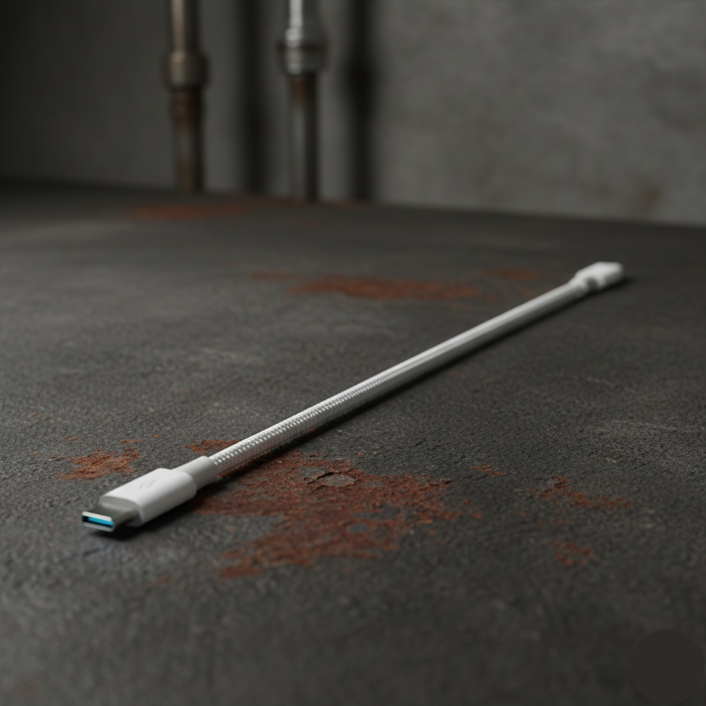 USB-C to USB-C Cable 1m Braided - Fast Charging 6A - White