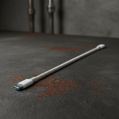 USB-C to USB-C Cable 1m Braided - Fast Charging 6A - White